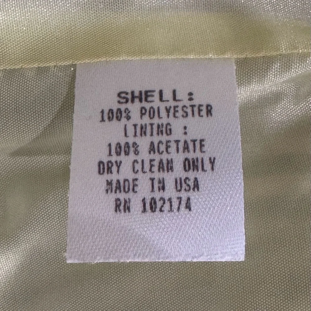Vintage‎ Flores & Flores Seersucker Blazer + Satin Tank Set Green XS/S USA
